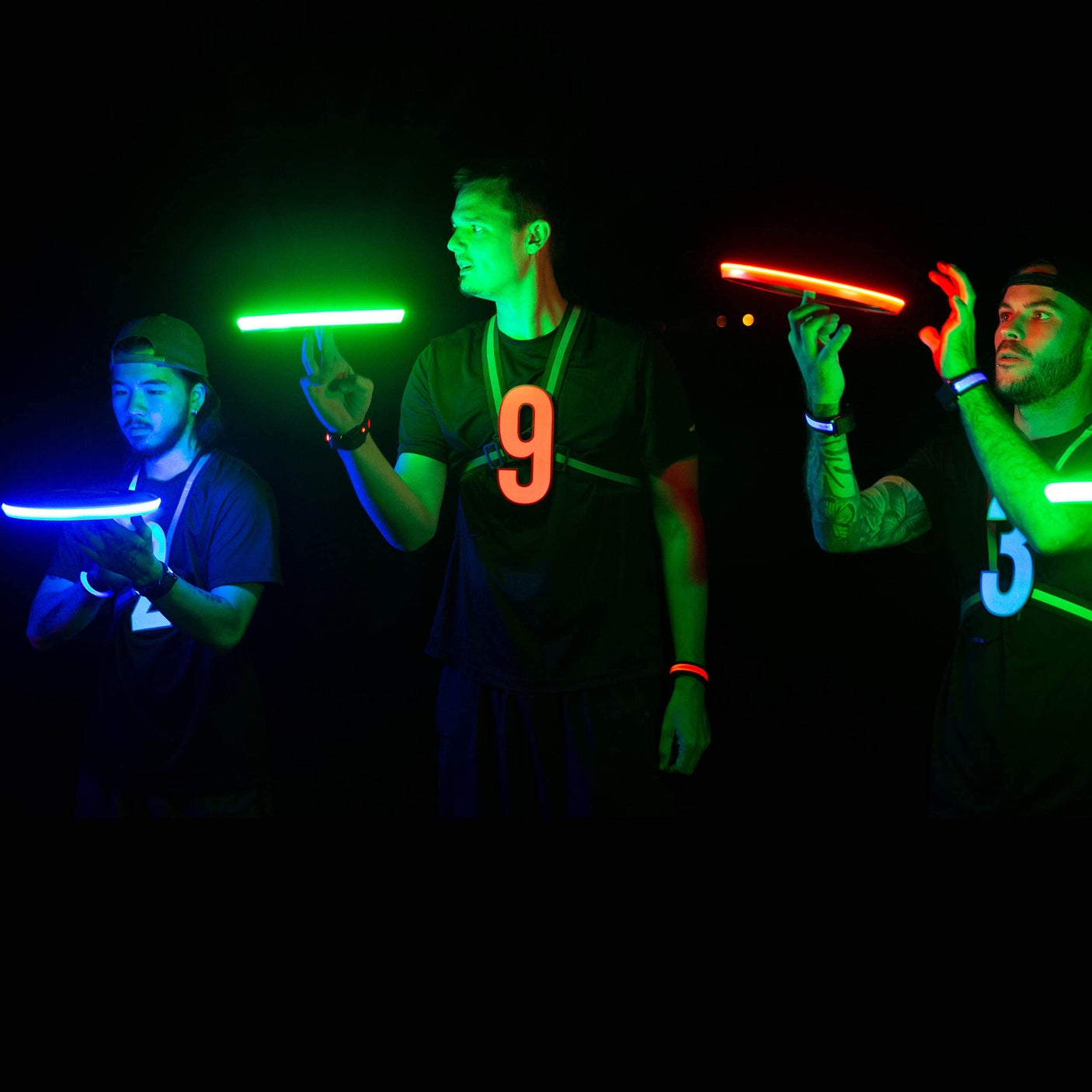 TOSY Flying Disc - 16 Million Color RGB or 36 LEDs, Extremely Bright, Smart Modes, Auto Light Up, Rechargeable, Cool Valentine, Easter, Birthday & Camping Gift for Men/Boys/Teens/Kids, 175g Frisbee - Build Your Ideas