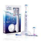 Triple Bristle Original Sonic Toothbrush | Rechargeable 31,000 VPM Tooth Brush | Patented 3 Head Design | Angled Bristles Clean Each Tooth | Dentist Created & Approved Original - Build Your Ideas