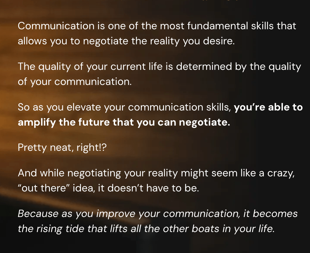 Vinh Giang - Communication Class - Build Your Ideas