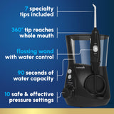 Waterpik Aquarius Water Flosser Professional For Teeth, Gums, Braces, Dental Care, Electric Power With 10 Settings, 7 Tips For Multiple Users And Needs, ADA Accepted, White WP - 660, Packaging May Vary - Build Your Ideas