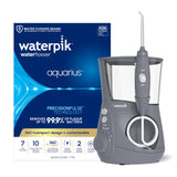 Waterpik Aquarius Water Flosser Professional For Teeth, Gums, Braces, Dental Care, Electric Power With 10 Settings, 7 Tips For Multiple Users And Needs, ADA Accepted, White WP - 660, Packaging May Vary - Build Your Ideas