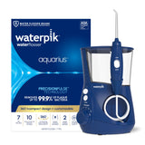 Waterpik Aquarius Water Flosser Professional For Teeth, Gums, Braces, Dental Care, Electric Power With 10 Settings, 7 Tips For Multiple Users And Needs, ADA Accepted, White WP - 660, Packaging May Vary - Build Your Ideas