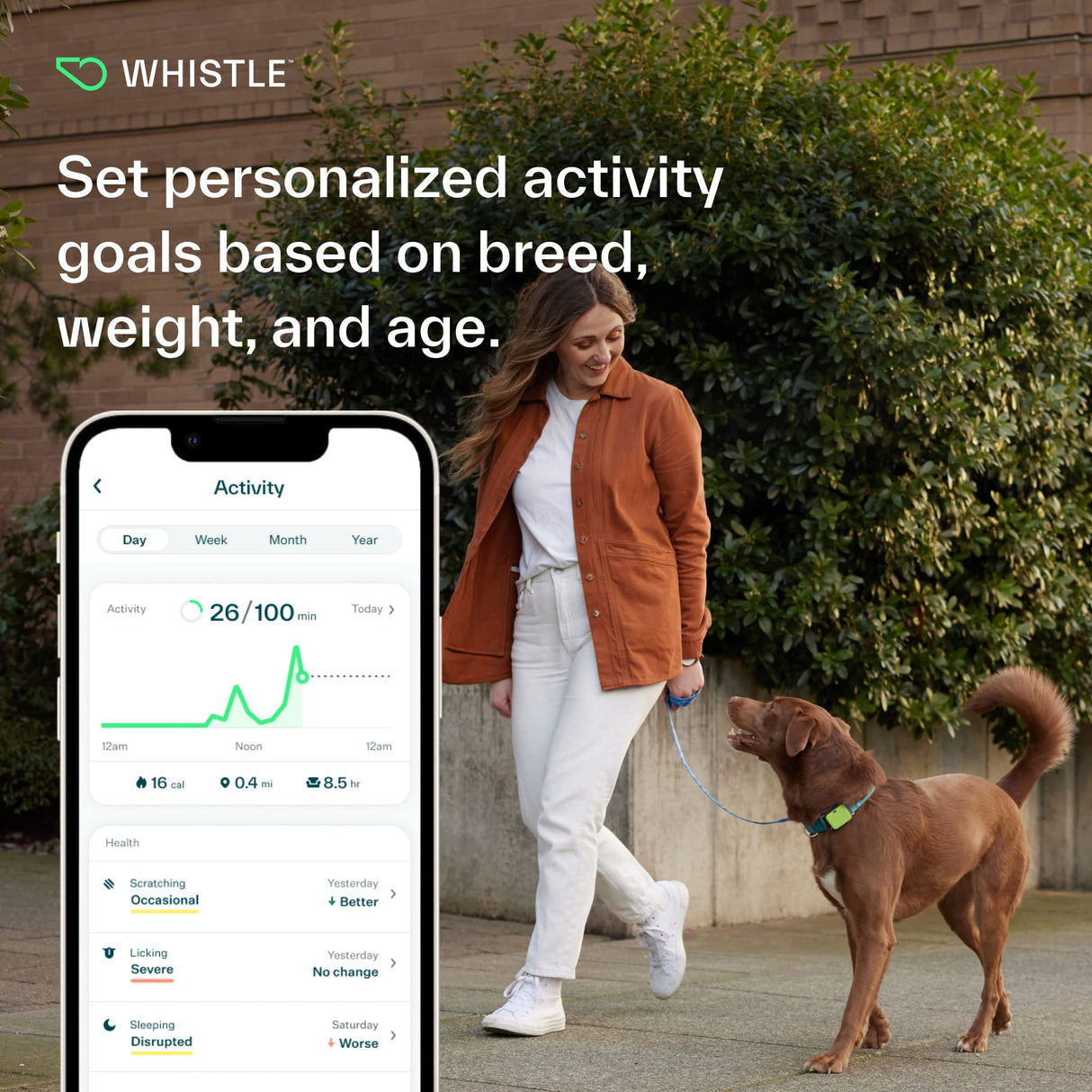Whistle Go Explore/The Ultimate Health + GPS Location Tracker for Pets/Grey - Build Your Ideas