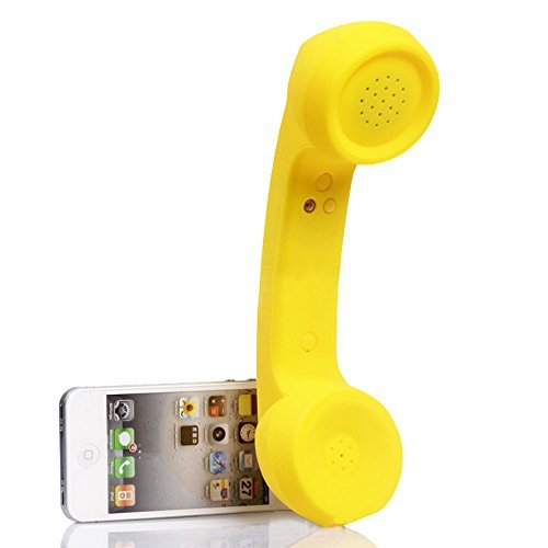 Wireless Retro Telephone Handset and Wire Radiation - Proof Handset Receivers Headphones for a Mobile Phone with Comfortable Call (Black) - Build Your Ideas