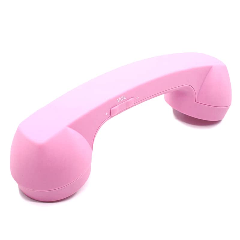 Wireless Retro Telephone Handset and Wire Radiation - Proof Handset Receivers Headphones for a Mobile Phone with Comfortable Call (Black) - Build Your Ideas