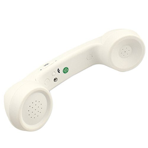 Wireless Retro Telephone Handset and Wire Radiation - Proof Handset Receivers Headphones for a Mobile Phone with Comfortable Call (Black) - Build Your Ideas
